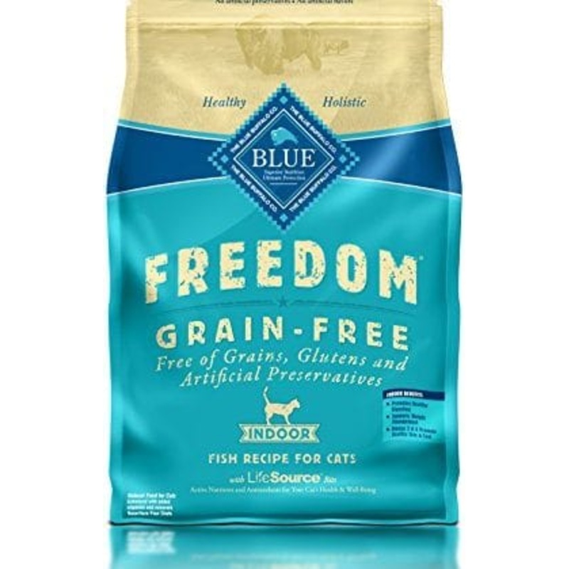 Blue Buffalo Freedom Grain-Free Indoor Fish Recipe Dry Cat Food 5 lb