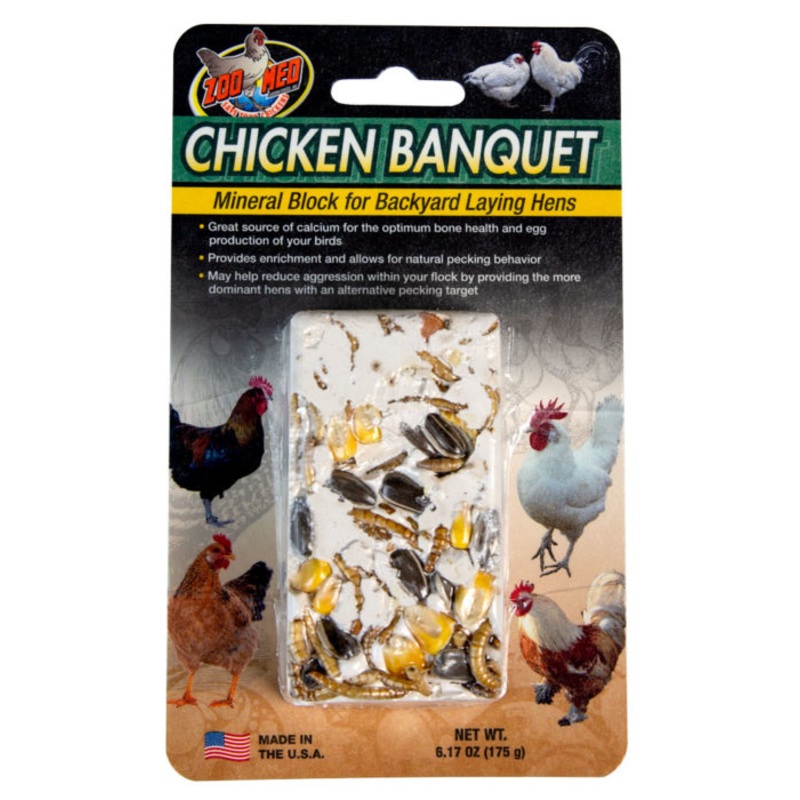 Zoo Med Laboratories Chicken Banquet Mineral Block 6.17 oz/175 g