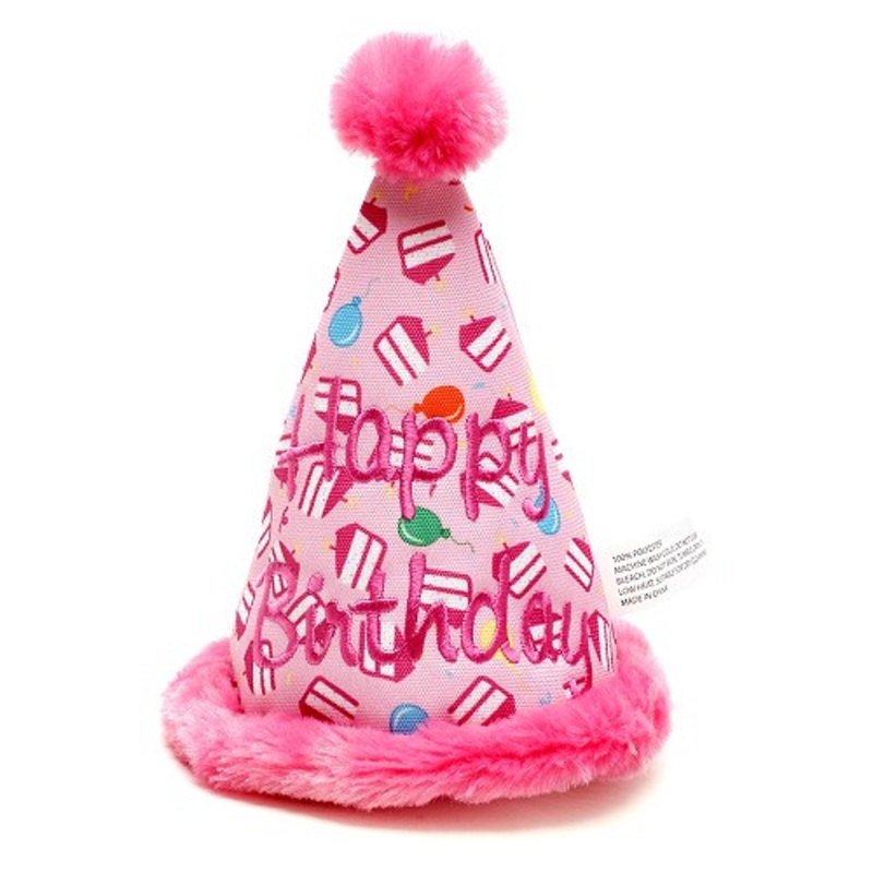 Birthday Girl Hat Dog Toy One Size