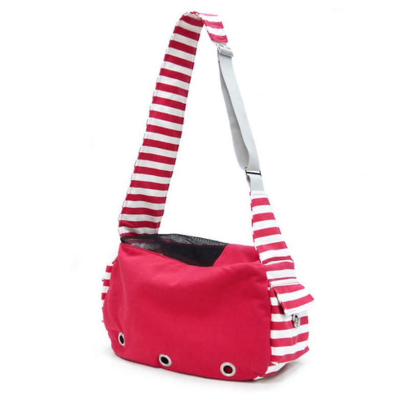 Pet Dog Soft Sling Bag – Red
