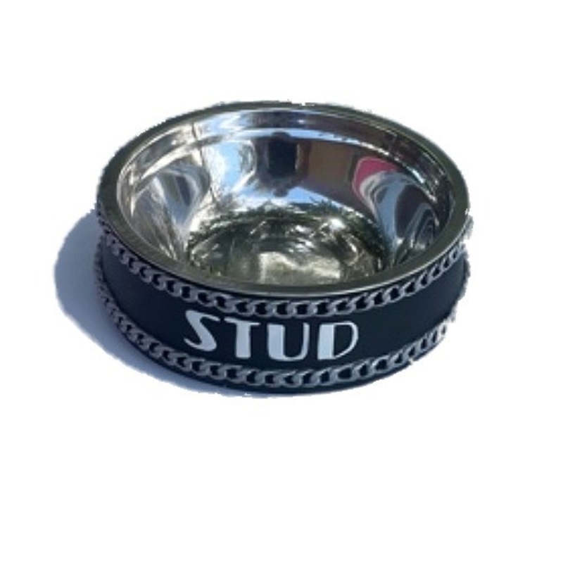 Black Stud Dog Bowl Small