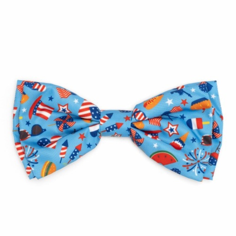 Independence Day Pet Dog Bow Tie Small