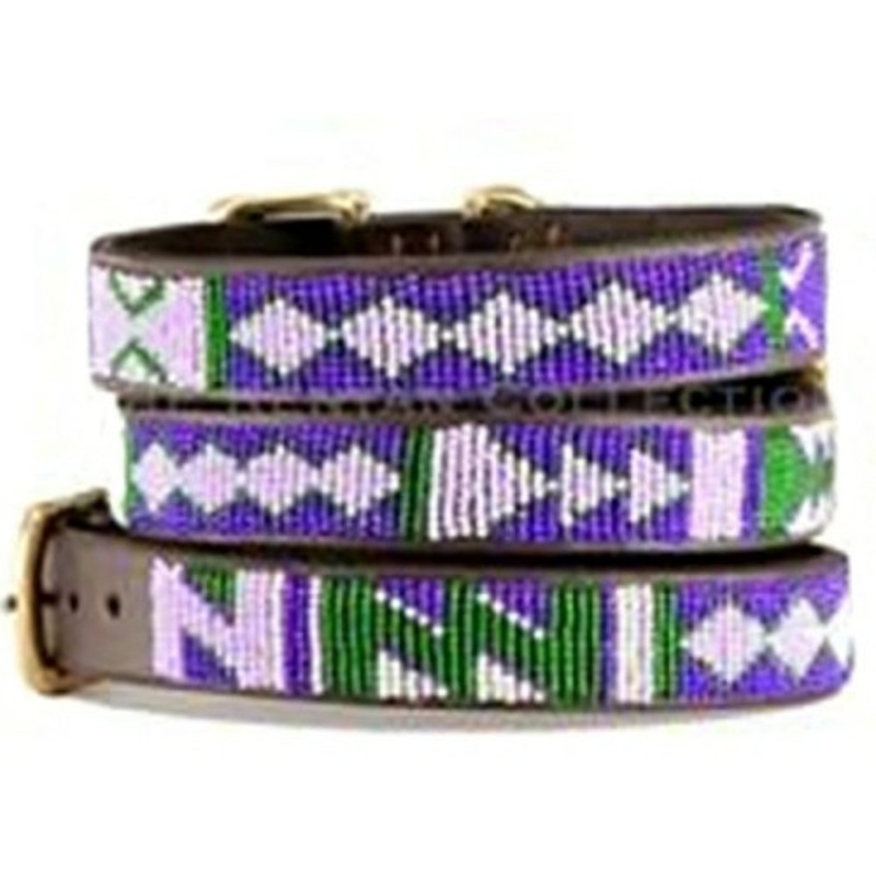 Yesterday, Today, Tomorrow African Beaded Collar & Leash