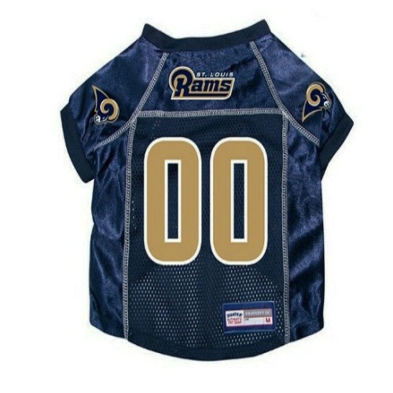 St Louis Rams Pet Dog Jersey Medium