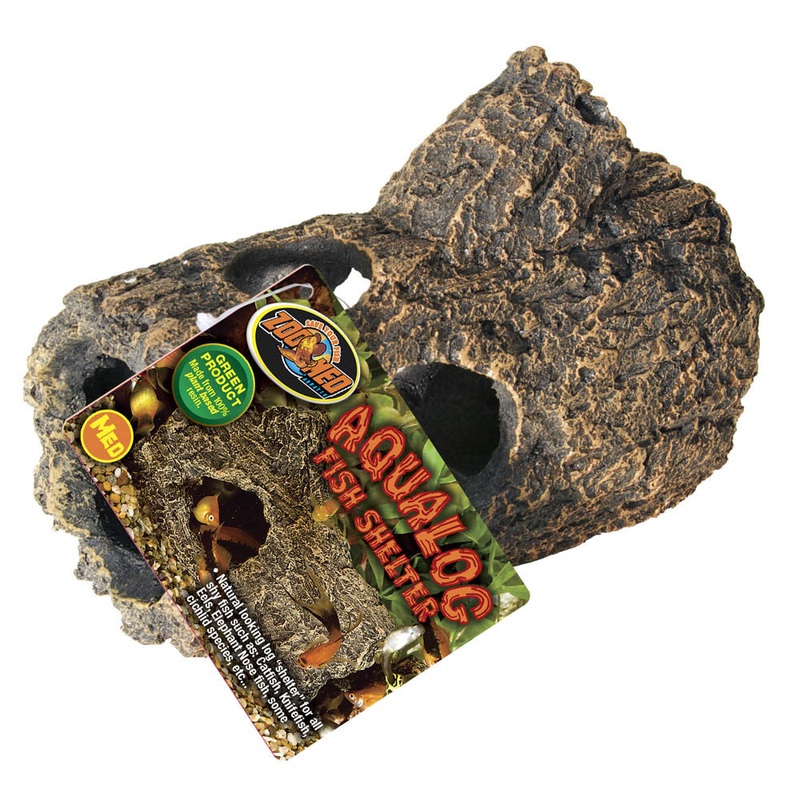 Zoo Med Aqualog Fish Shelter Brown MD