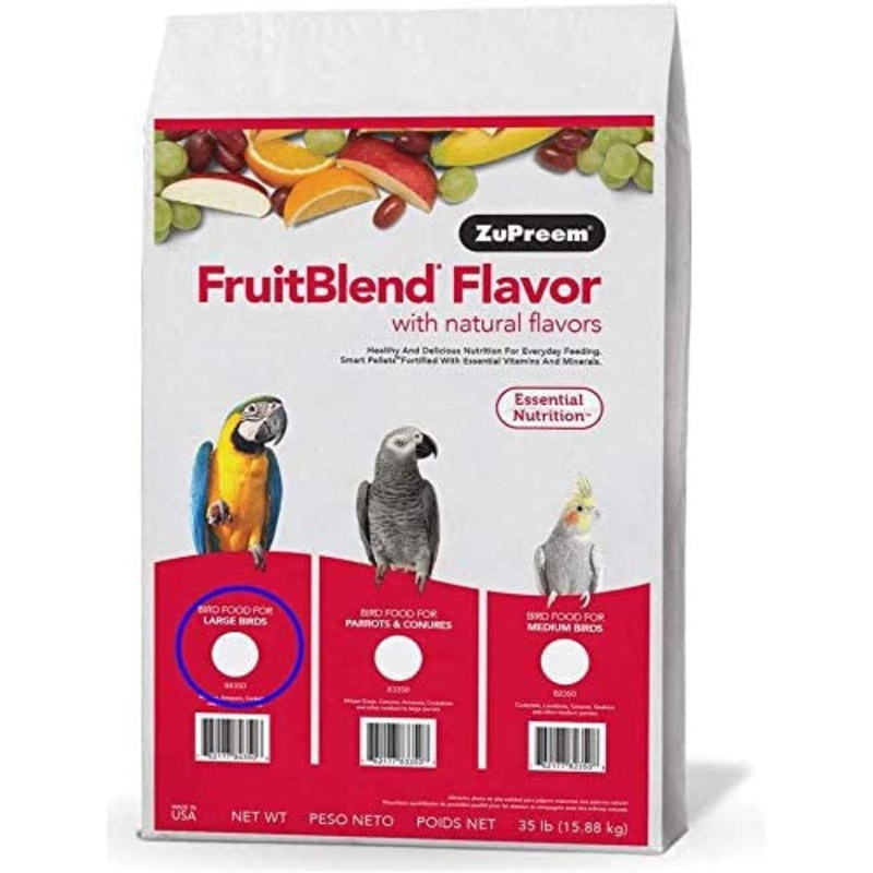 ZuPreem FruitBlend Bird Food Large Birds 35 lb