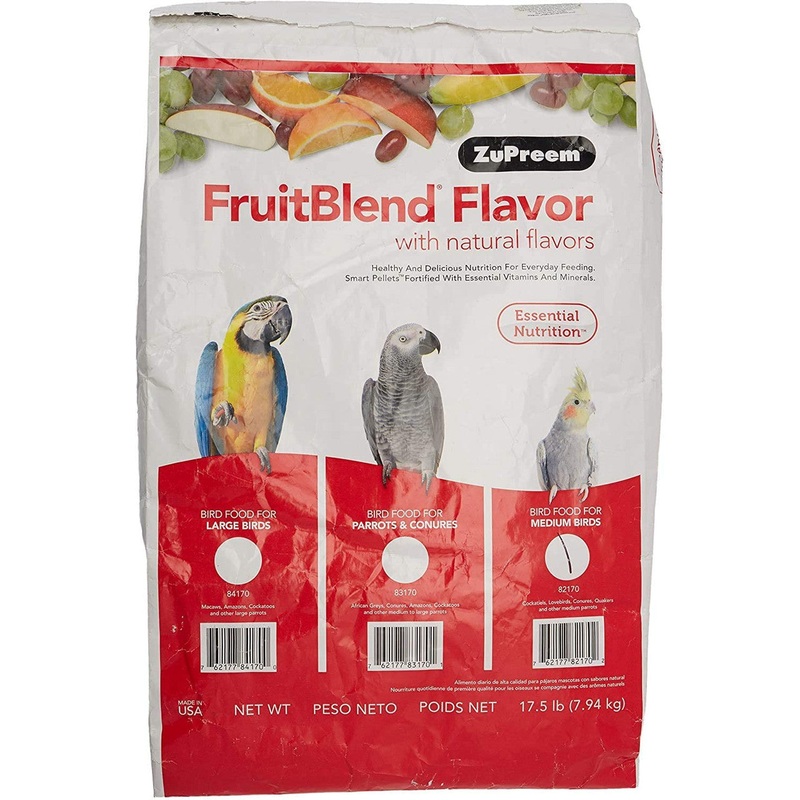 ZuPreem FruitBlend Bird Food Medium Birds 17.5 lb
