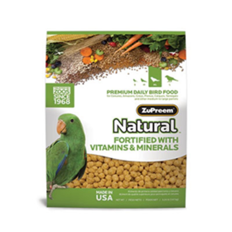 ZuPreem AvianMaintenance Natural Diet 3 lb Parrot/Conure