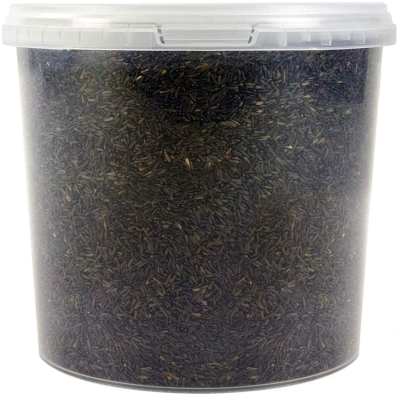 SQUAWK Niger Seed | Premium Wild Bird Food | High Energy Nutritious Garden Feed Mixture | Promotes Healthy and Strong Feathers | Great for Small Birds Like Finches Siskins Redpolls Sparrows (1L Tub) 1 l (Pack of 1)