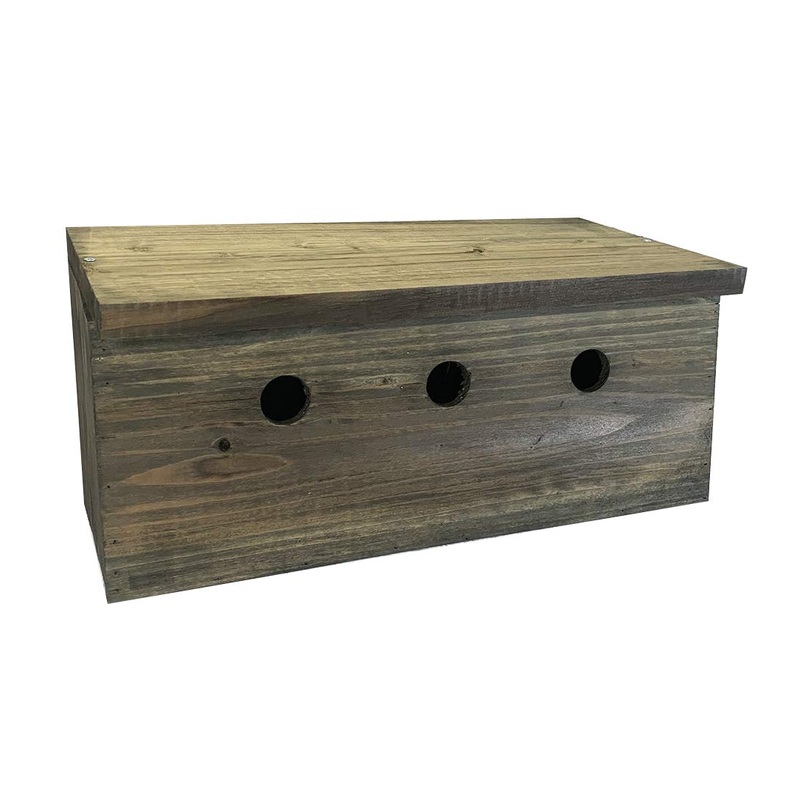 Selections Sparrow Colony Wooden Nesting Box Terrace