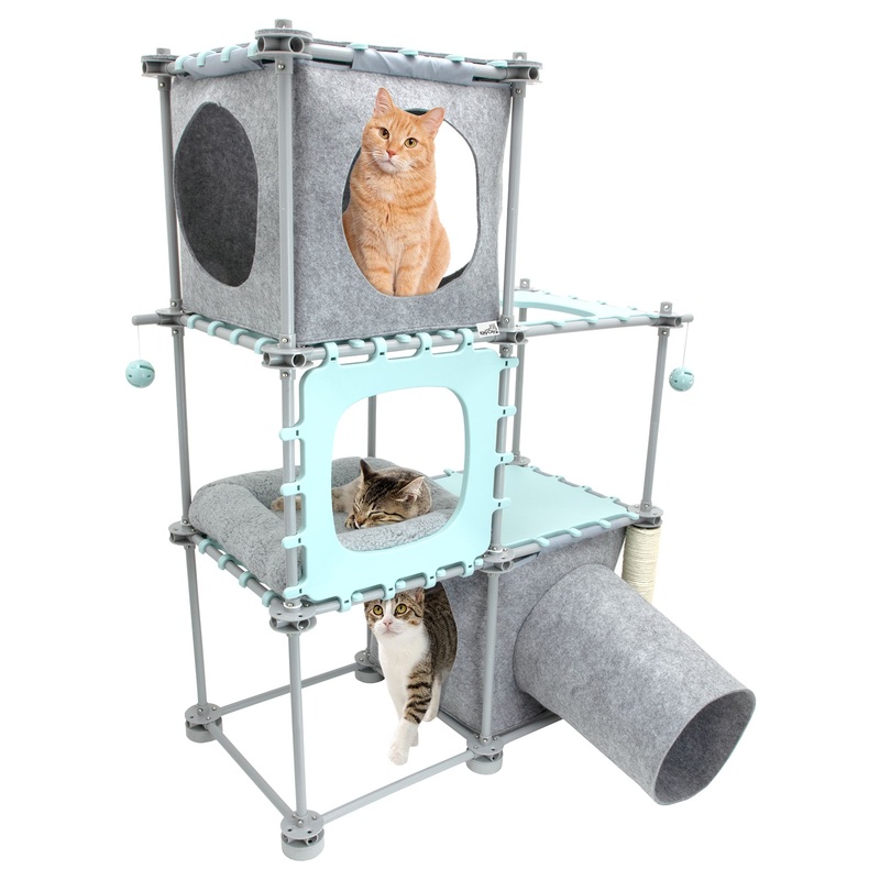 Kitty City 2.0 Mega Kit Cat Tower Color^Grey
