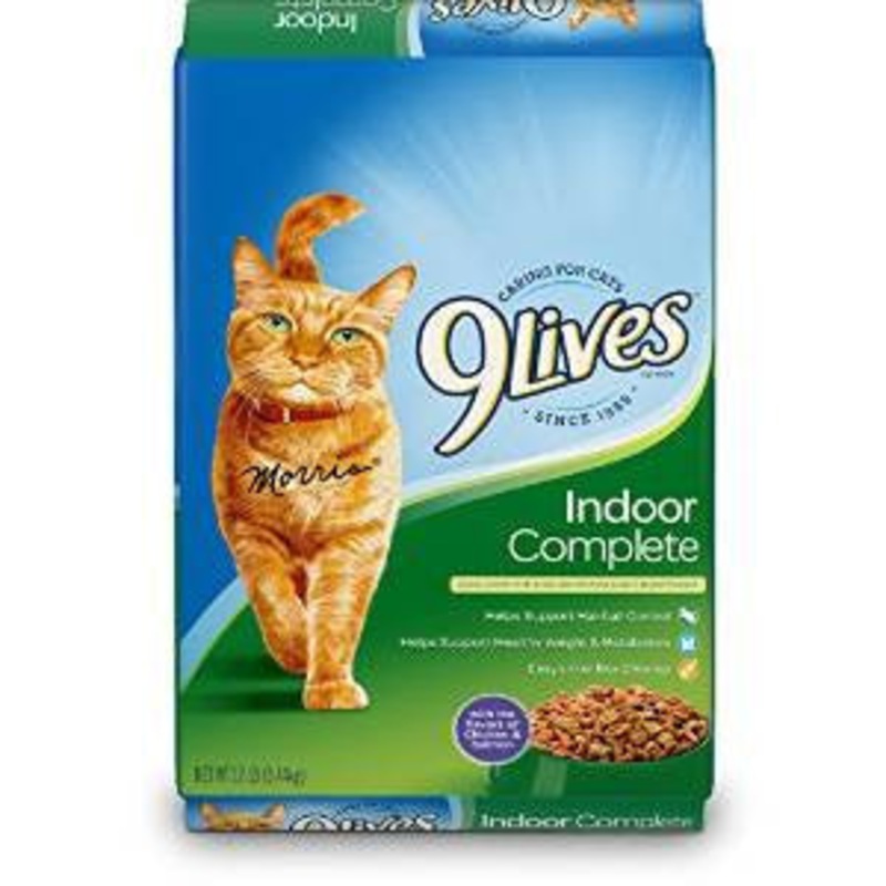 9 Lives Indoor Complete Dry Cat Food-12-lb-{L+1}