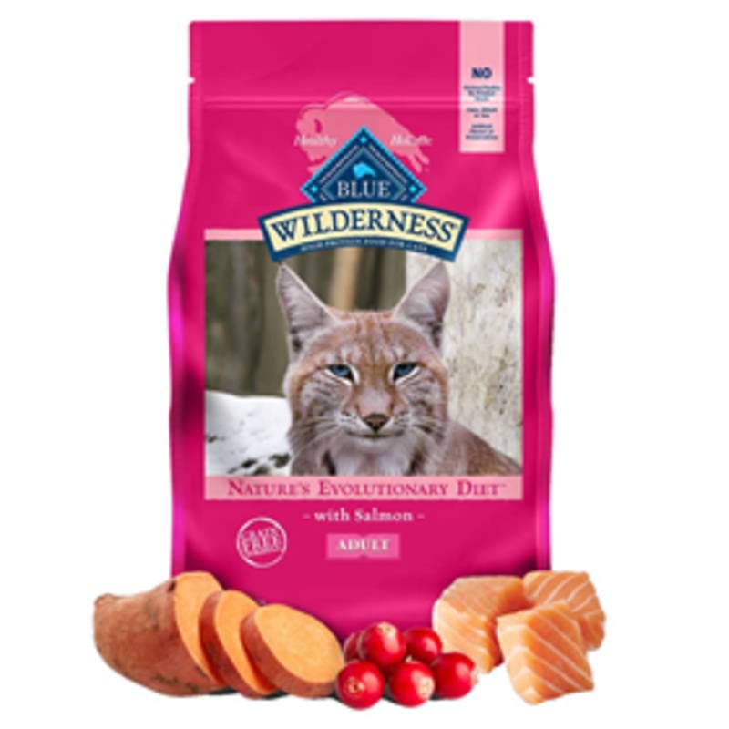 Blue Buffalo BLUE Wilderness Grain Free Salmon Recipe for Adult Cats 5 lbs.