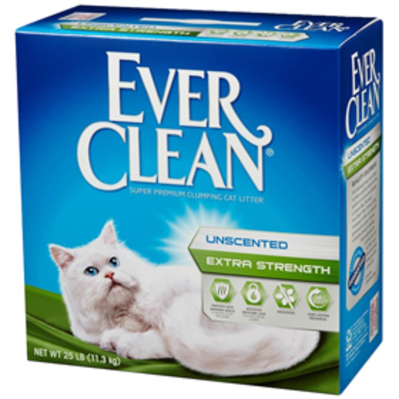 Ever Clean Unscented Extra Strength Premium Clumping Cat Litter 25 lbs