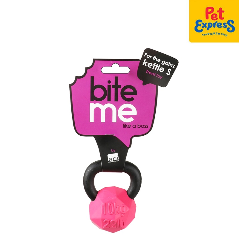 [FOR PRE-ORDER] Bite Me For the Gainz – Kettlebell Dog Toy Large
