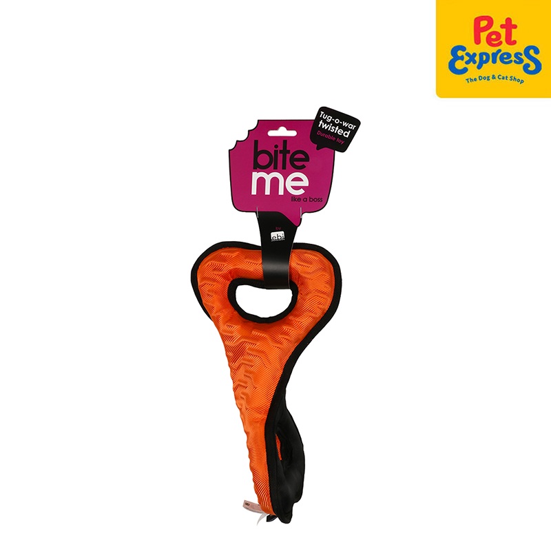 [FOR PRE-ORDER] Bite Me Tug-O-War – Twisted Dog Toy Orange