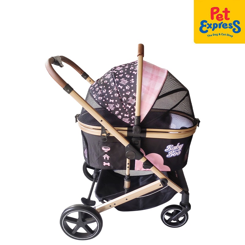 [FOR PRE-ORDER] Baby Boo 2-in1 Fashionable Pet Stroller 83×62.5x101cm Pink
