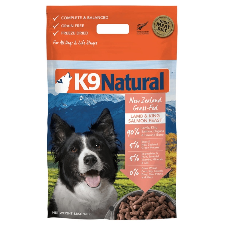K9 Natural Freeze Dried Dog Food Lamb & King Salmon Feast