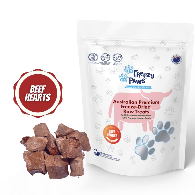 FREEZY PAWS Freeze Dried Beef Heart Raw
