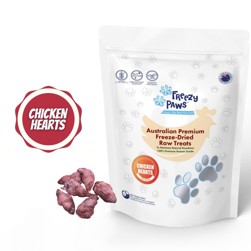 FREEZY PAWS Freeze-Dried Chicken Heart Raw
