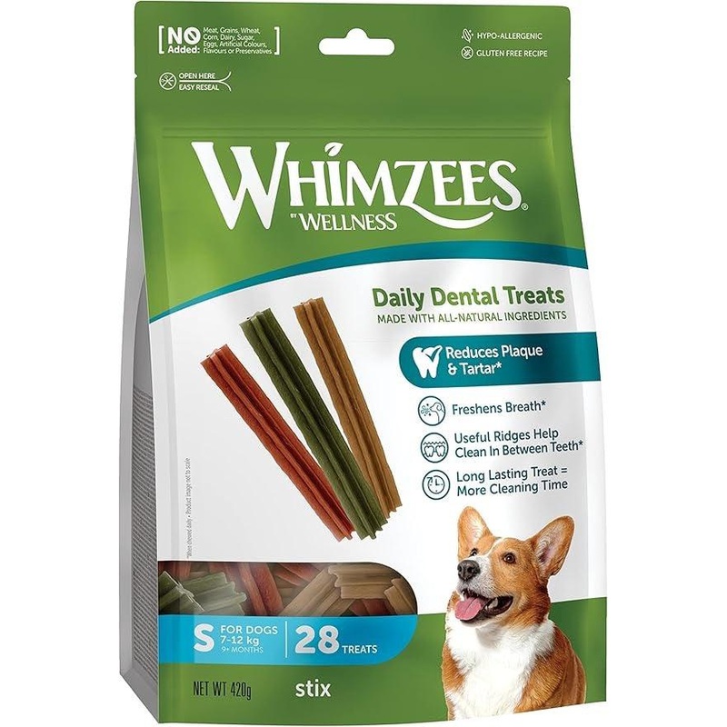 WHIMZEES Natural Daily Dental Chews For Adult Dog Small Breed (7-12KG)