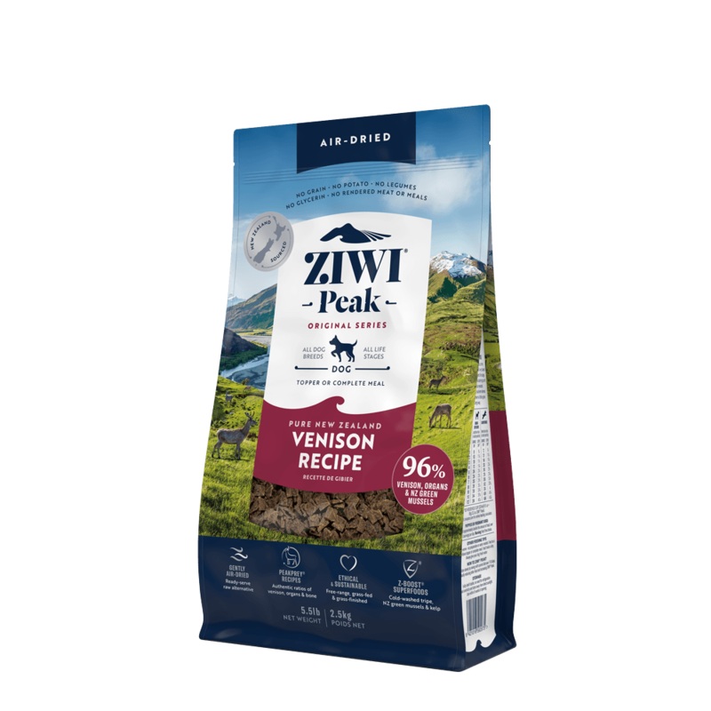ZIWI PEAK Dog Air Dried Venison – 2.5kg