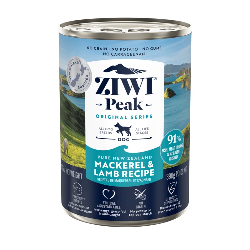ZIWI PEAK Dog Dog Can Mackerel & Lamb 390G / 390G X 12