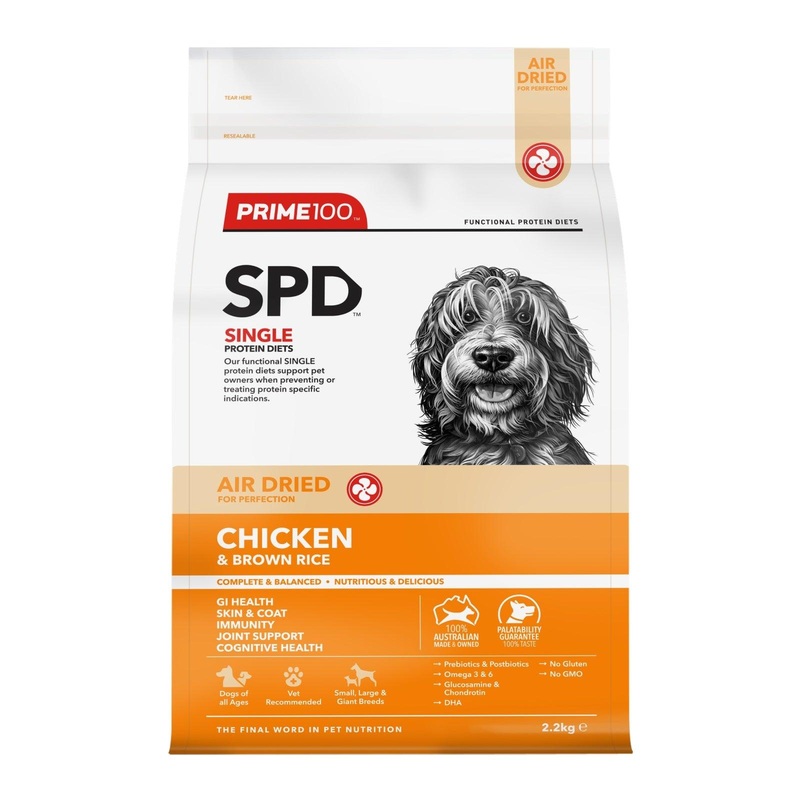 PRIME100 SPD Air Chicken & Brown Rice Adult Dry Dog Food 2.2KG
