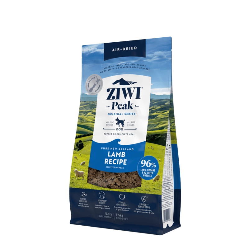 ZIWI PEAK Dog Air Dried Lamb – 2.5kg