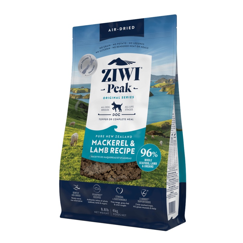 ZIWI PEAK Dog Air Dried Mackerel & Lamb – 4kg