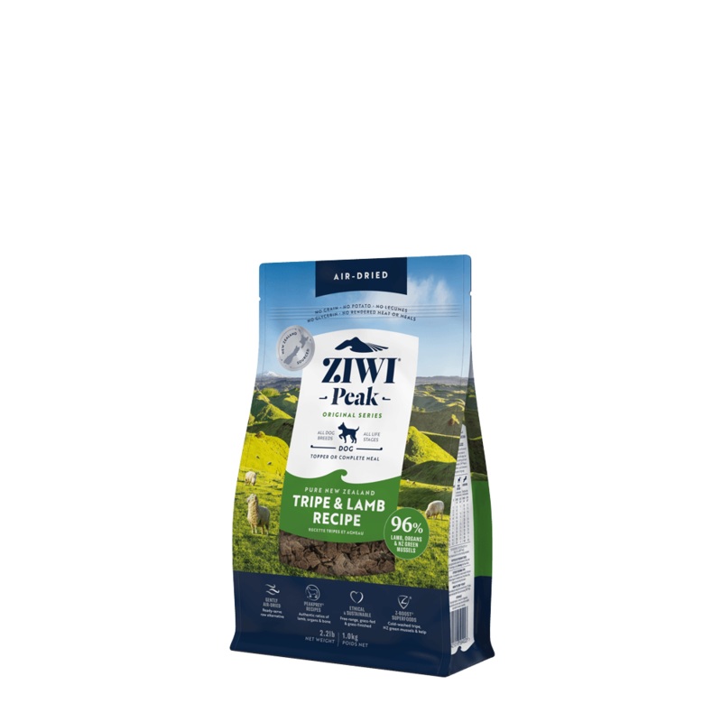 ZIWI PEAK Dog Air Dried Tripe & Lamb – 1kg