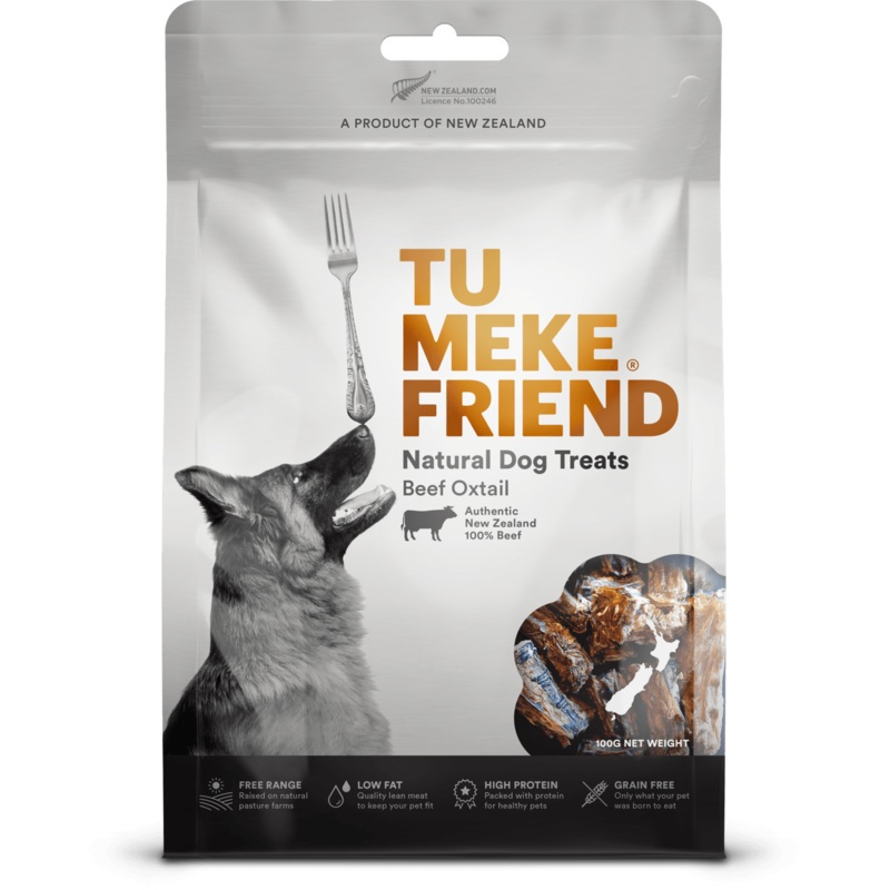 TU MEKE FRIEND Air-Dried Natural Dog Treats Beef Oxtail 100G