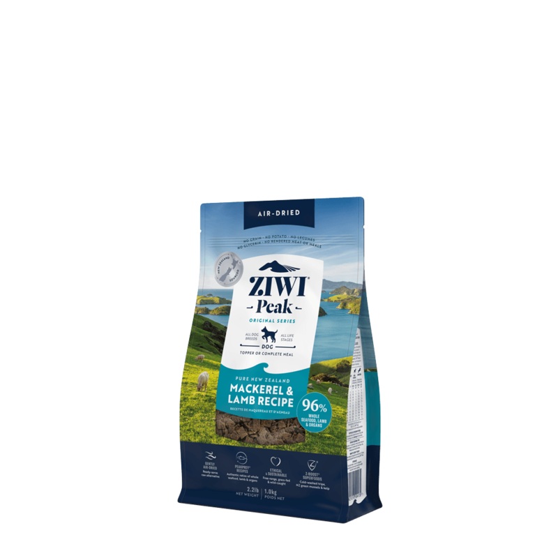 ZIWI PEAK Dog Air Dried Mackerel & Lamb – 1kg