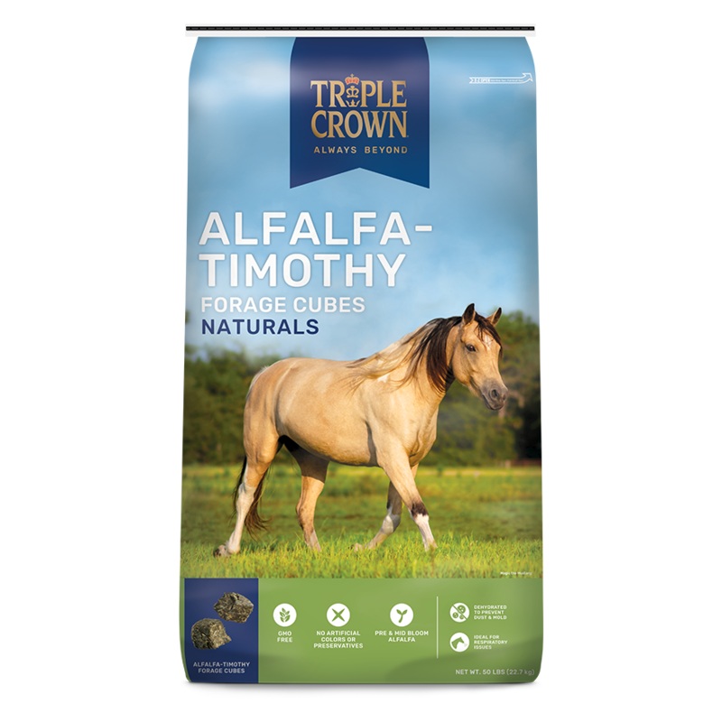 Triple Crown Timothy/Alfalfa Cubes, 50 lb