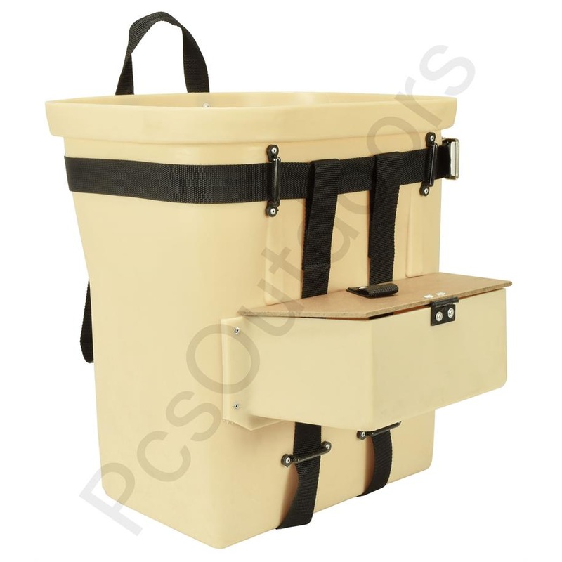 18-inch Fiberglass Trappers Pack Basket with 4″ Compartment