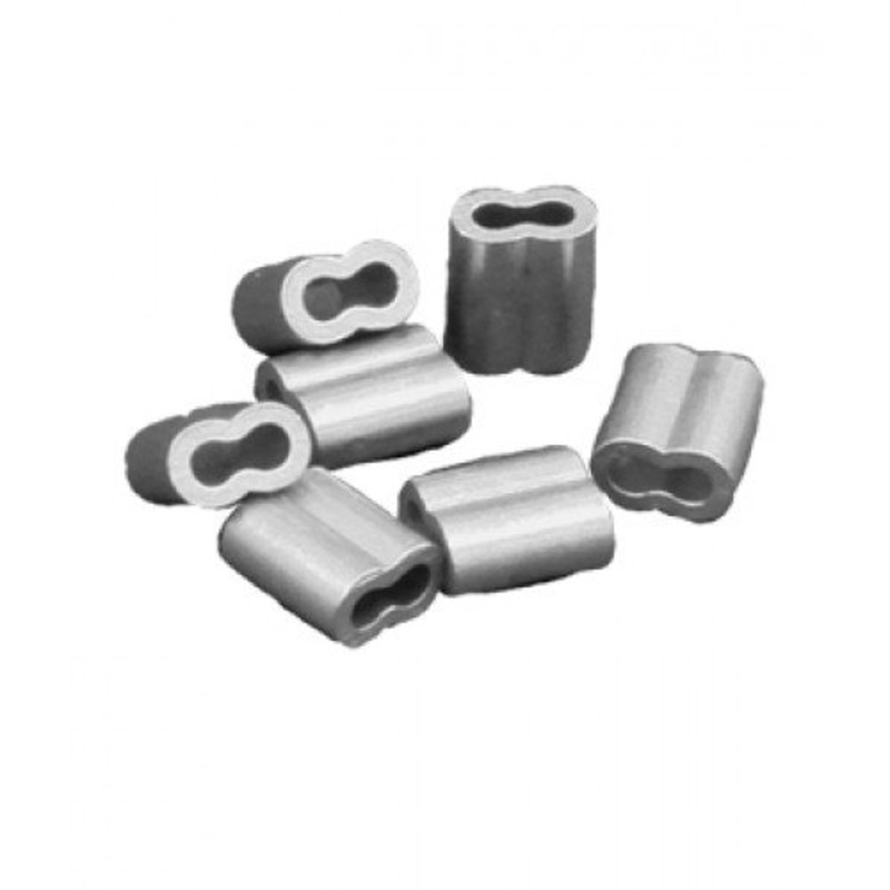 FERRULE CABLE FASTENER ALUMINUM 3/32″ (100)
