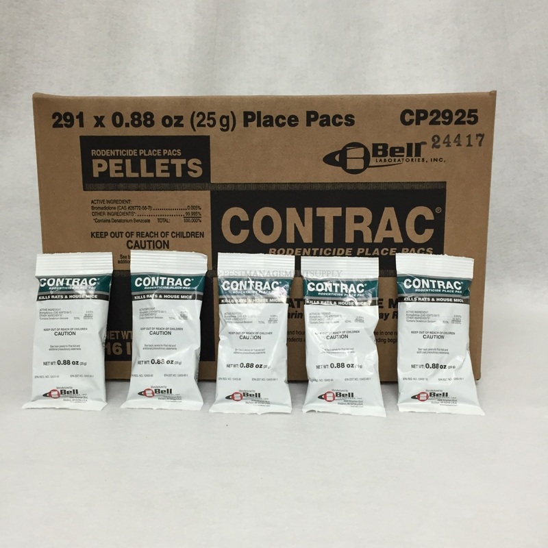 CONTRAC PELLET 291 X 25 GM PKTS/CS