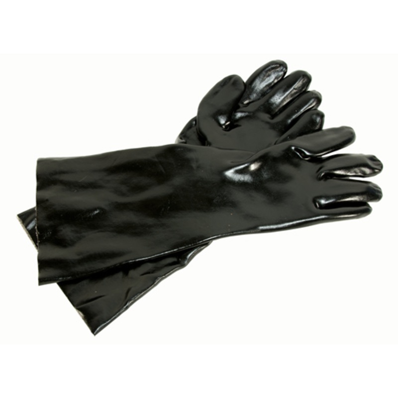 18″ Black Elbow Length Gloves
