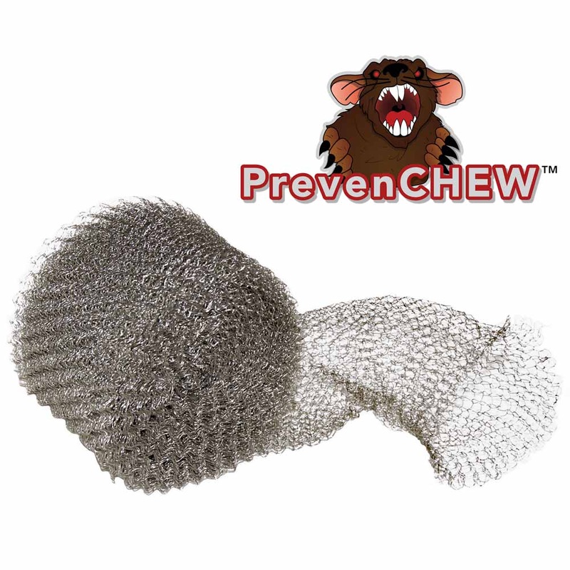 PrevenChew Stainless Mesh – 4″ Wide (Single 4″ x 25′ Roll)