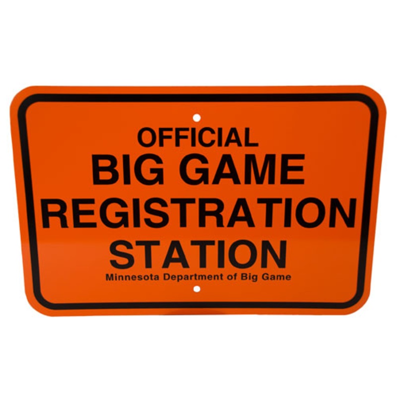 Big Game Regulatory Sign