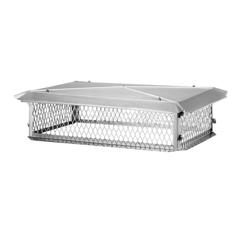 BigTop Multi-Flue Stainless Steel Chimney Cap 17″ x 41″ (8″)