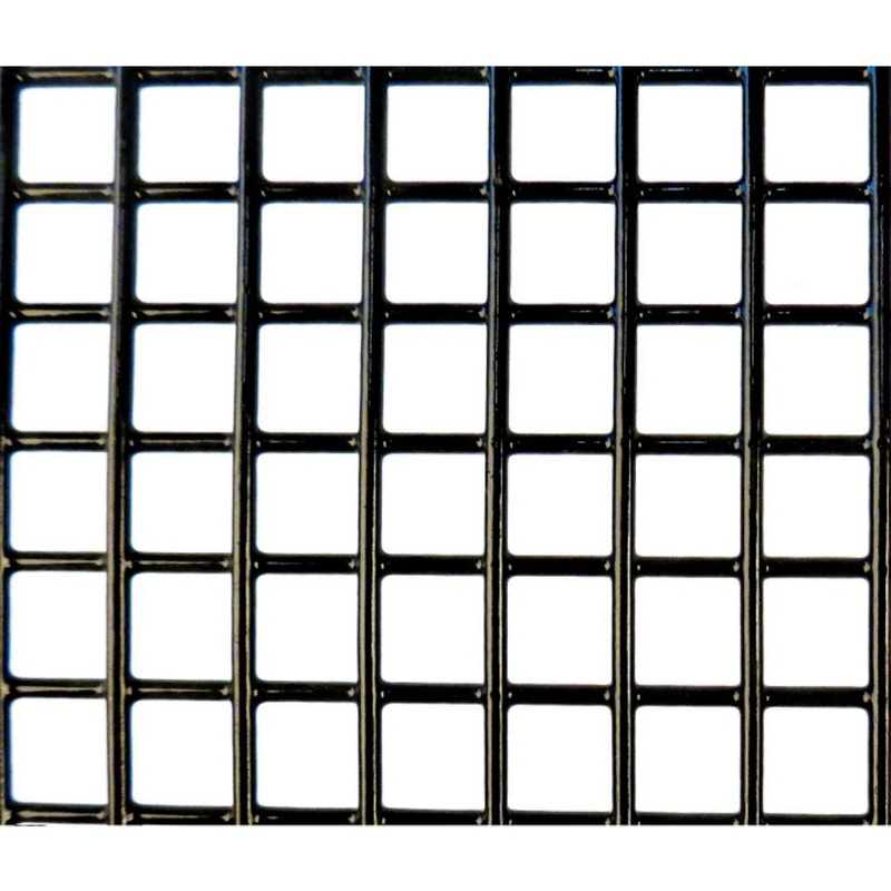 Black Plastic Coated Wire Mesh Panel – 24″ x 24″ – 10 Pack