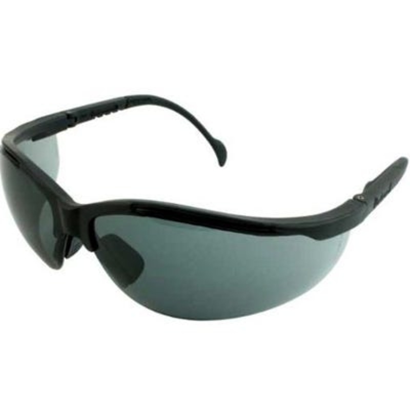 Klondike Matte Black Frame & Gray Lens Safety Eyewear