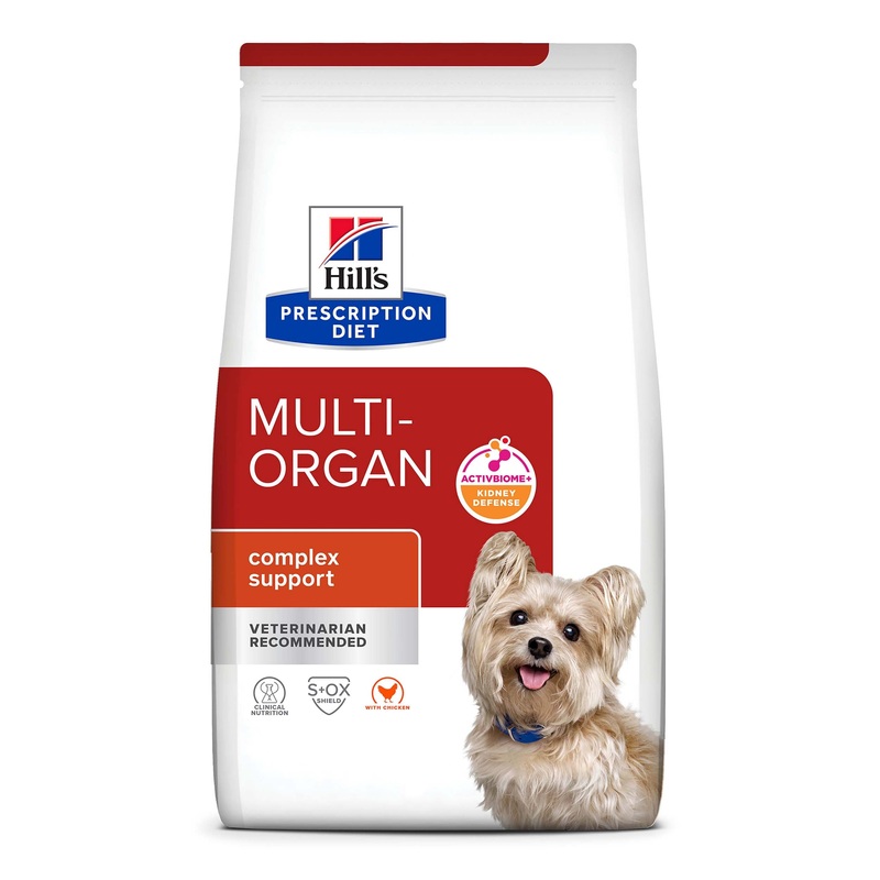 Hill’s Prescription Diet Multi-Organ Support Chicken Dry Dog Food 8.5 lb bag