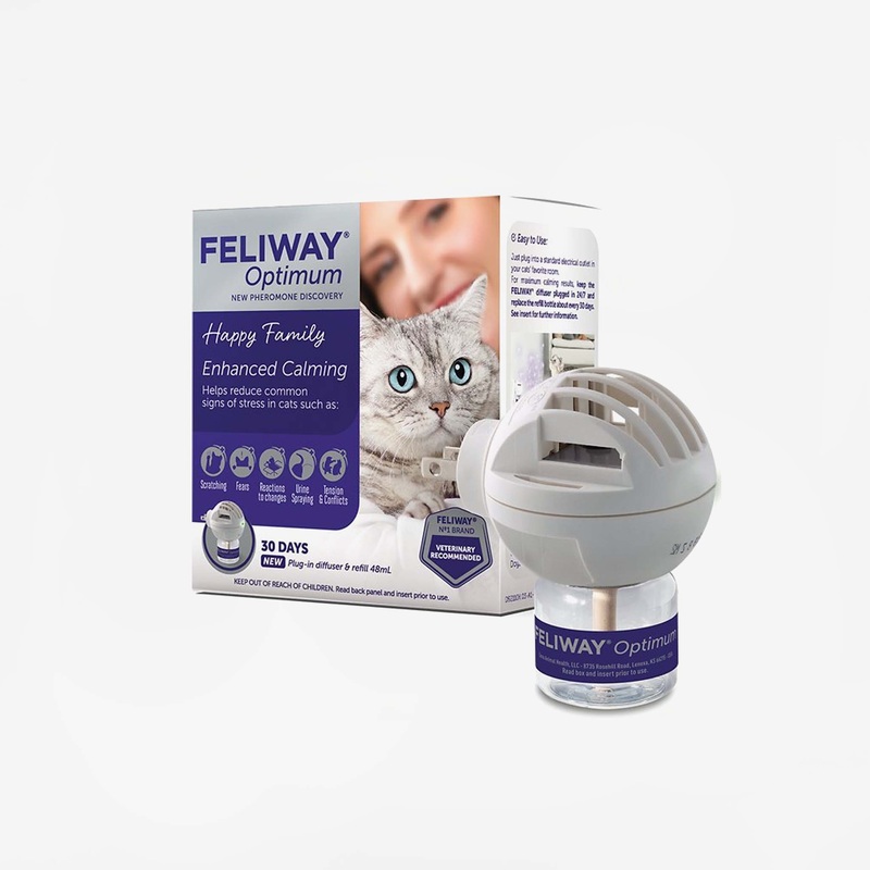 Feliway Optimum Enhanced Calming 30 Day Calming Diffuser for Cats
