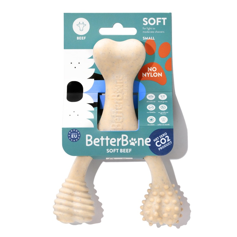 BetterBone Soft Beef Dog Chew Toy Small