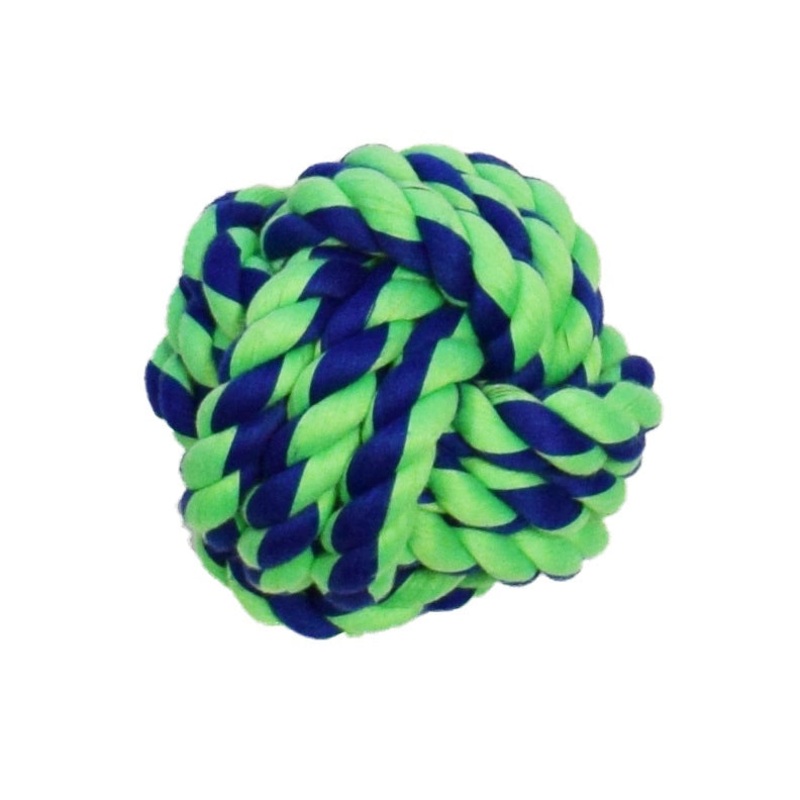 Amazing Pet Products Rope Ball Blue / Green 4