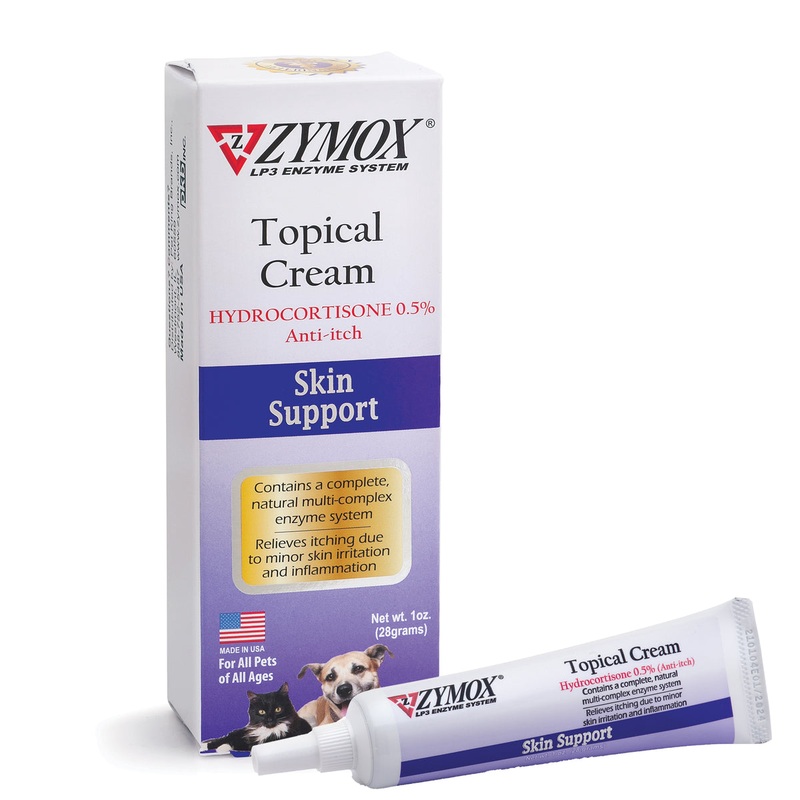 Zymox Cream w/ .5% hydrocortisone – 1 oz. tube