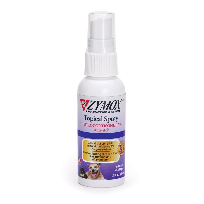 Zymox Spray w/ .5% hydrocortisone – 2 oz. bottle