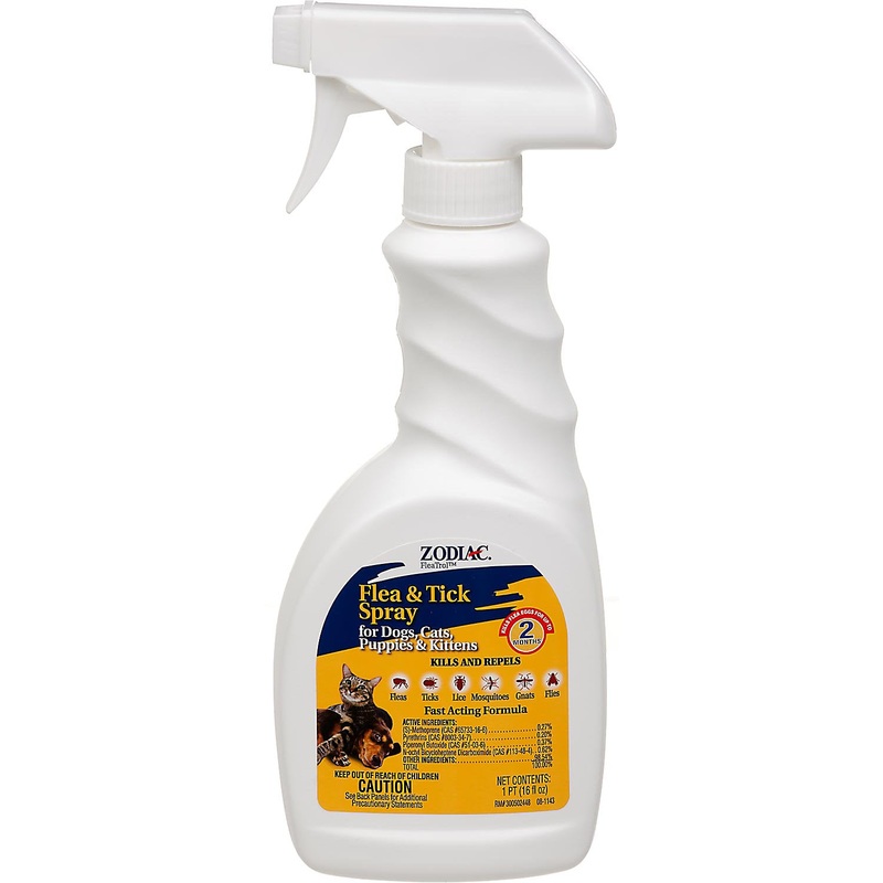 Zodiac Flea & Tick Spray For Pets 16oz